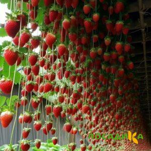 Клубника ампельная Анастасия купить по цене от 370р. в интернет-магазине «Посадика» с доставкой почтой в в Кстовое и по всей России – [изображение №1].