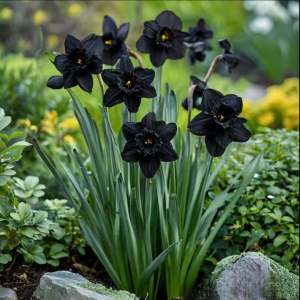 Нарцисс Тень Королевы купить по цене от 500р. в интернет-магазине «Посадика» с доставкой почтой в в Кстовое и по всей России – [изображение №1].